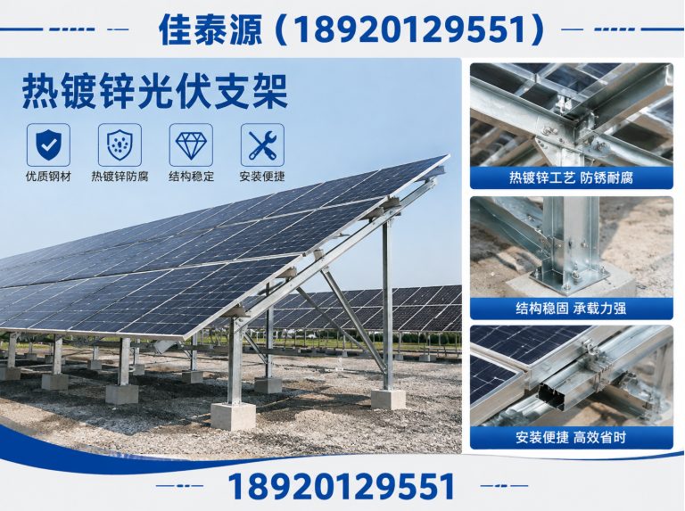 和平区光伏支架展示图